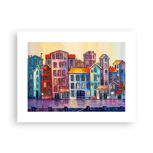 Affiche - Poster - Une ville comme dans un conte de fées - 40x30 cm