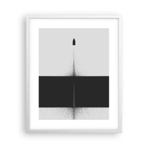 Affiche dans un cadre blanc - Poster - Droit au but - 40x50 cm