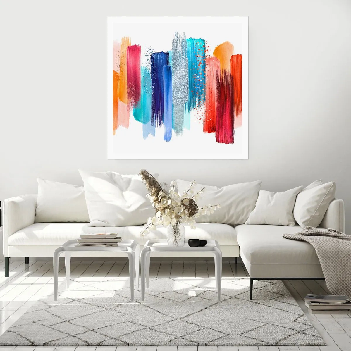 Affiche - Poster - En haut et en bas - 50x50 cm