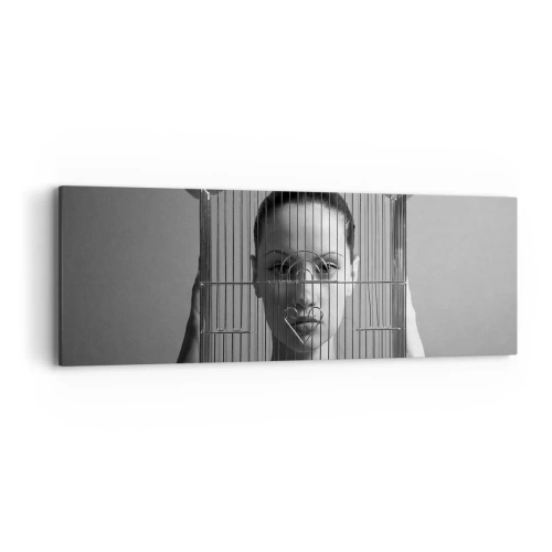 Impression sur toile - Image sur toile - Portrait un peu surréaliste - 90x30 cm