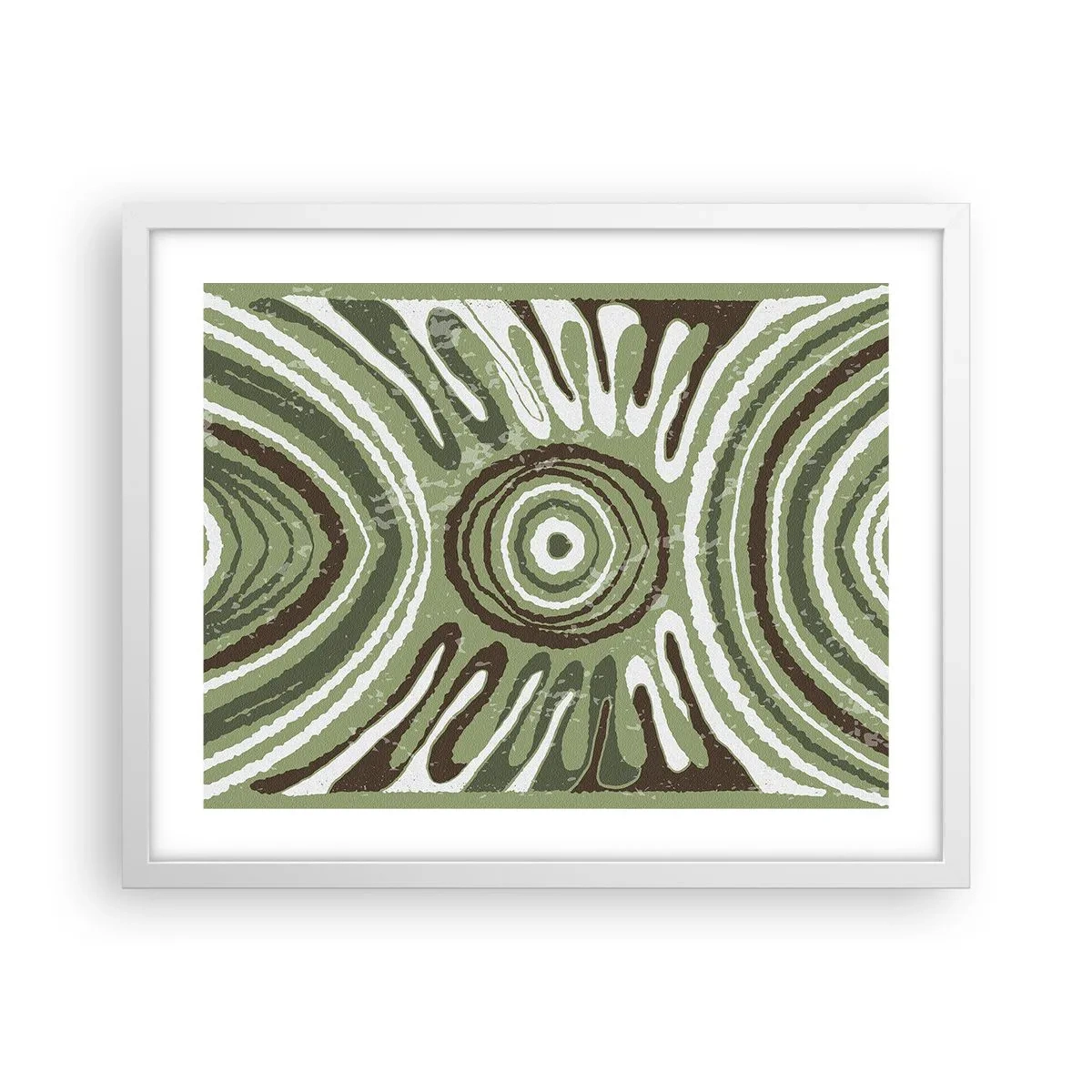 Affiche dans un cadre blanc - Poster - Une explosion d'émotions - 50x40 cm