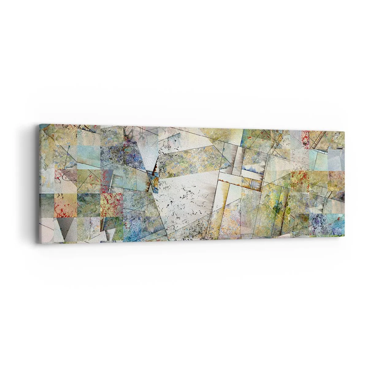 Impression sur toile - Image sur toile - Remaniement géométrique - 90x30 cm
