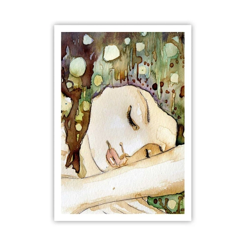 Affiche - Poster - Un rêve violet émeraude - 70x100 cm