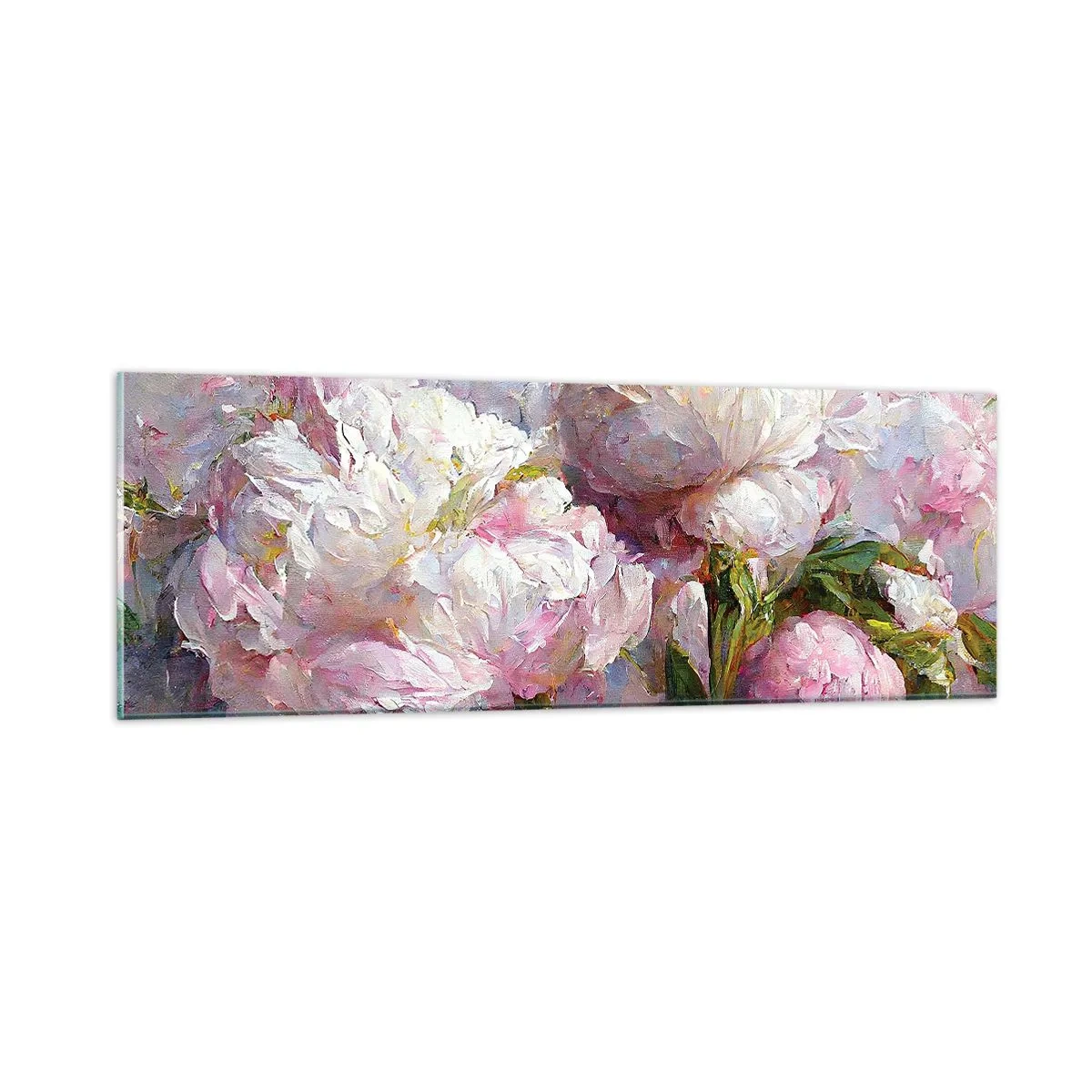 Impression sur verre - Image sur verre - Un bouquet plein de vie - 90x30 cm