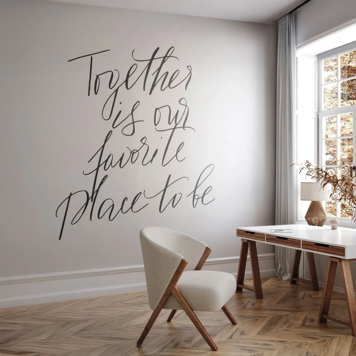 Papier Peint Photo Premium Sand - Vous aussi vous le sentez? - Typographie, Affirmation, Maxime - 100x70 cm