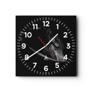 Horloge murale - Pendule murale - Prince Noir - 40x40 cm