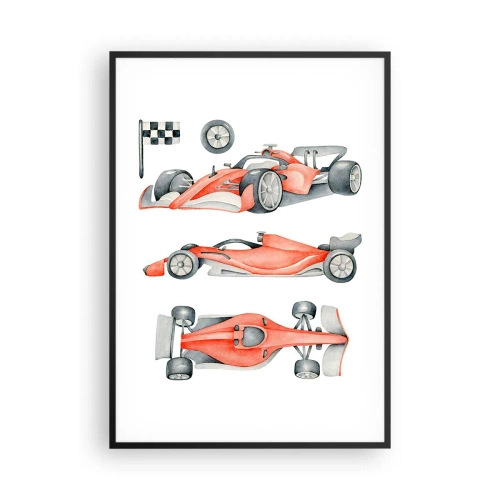 Affiche dans un cadre noir - Poster - poursuis ton rêve - 70x100 cm