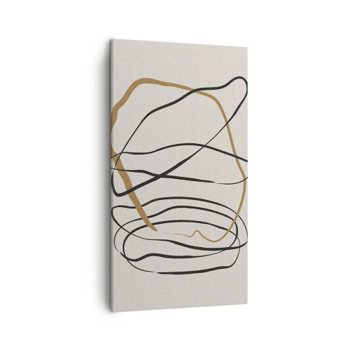 Impression sur toile - Image sur toile - Composition – danse en boucle - 45x80 cm