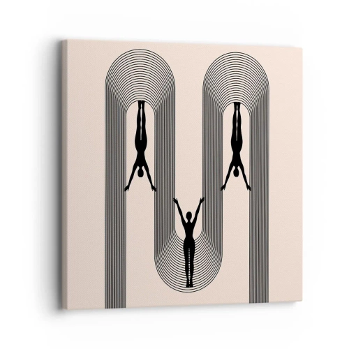 Impression sur toile - Image sur toile - Les jambes en l’air - 30x30 cm