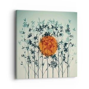 Impression sur toile - Image sur toile - Soleil japonnais - 40x40 cm