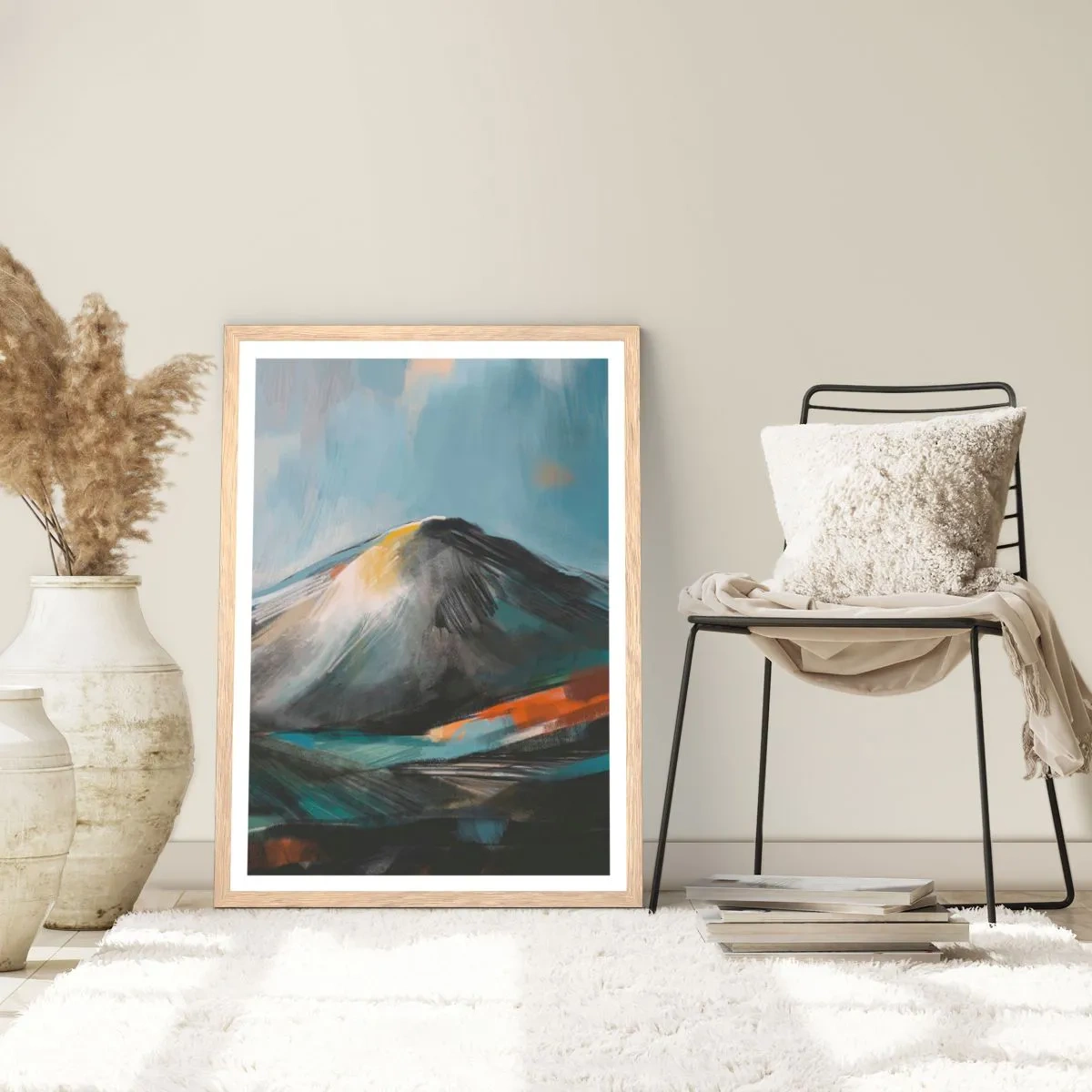 Affiche dans un chêne clair - Poster - Brut et beau - 50x70 cm