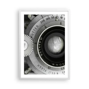 Affiche dans un cadre blanc - Poster - Histoire d'Hollywood - 50x70 cm