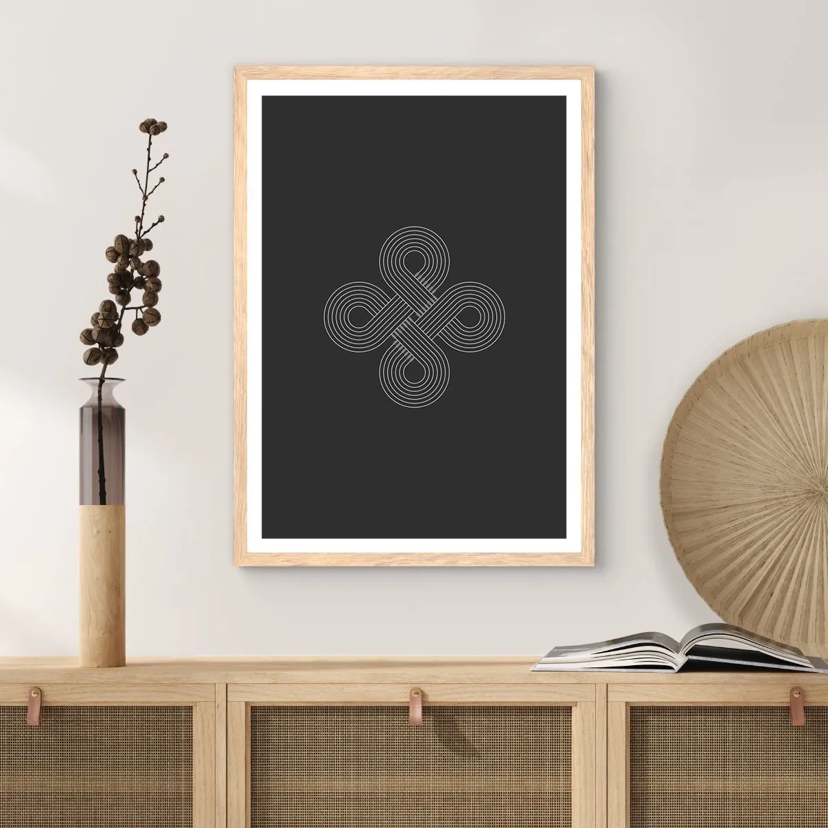 Affiche dans un chêne clair - Poster - Dans l'âme celtique - 30x40 cm