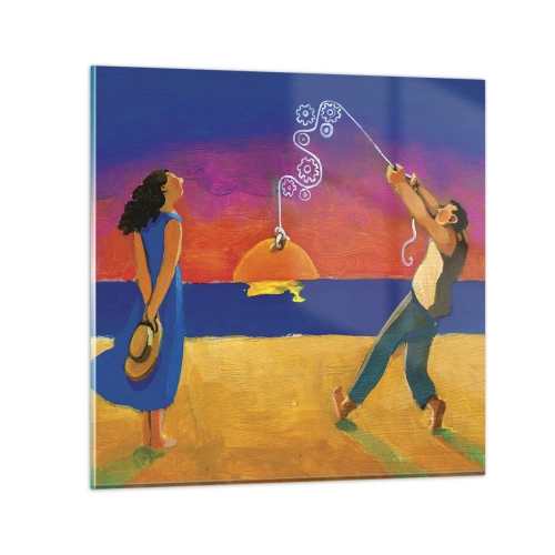 Impression sur verre - Image sur verre - Plus qu'une étoile dans le ciel - 30x30 cm
