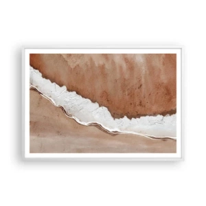 Affiche dans un cadre blanc - Poster - Dans des couleurs de la terre - 100x70 cm