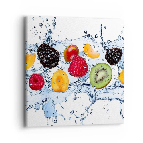 Impression sur toile - Image sur toile - Amusez-vous avec nous - 40x40 cm