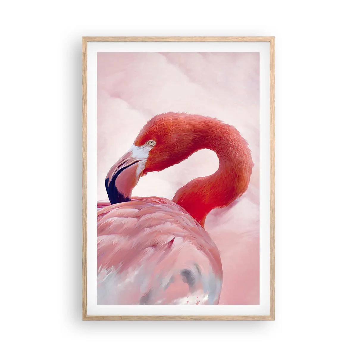 Affiche dans un chêne clair - Poster - Beauté des oiseaux - 61x91 cm