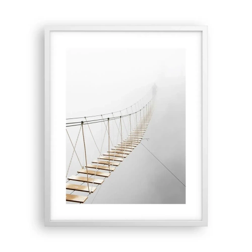 Affiche dans un cadre blanc - Poster - Où cela va-t-il te mener? - 40x50 cm