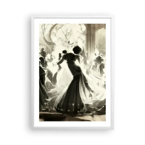 Affiche dans un cadre blanc - Poster - La grande mascarade - 50x70 cm