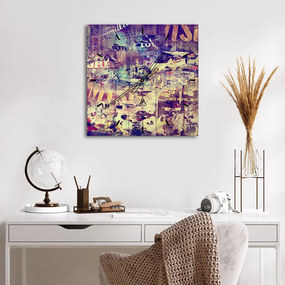 Horloge murale - Pendule murale - Et c'est tout ce qu'il y a à faire - 40x40 cm