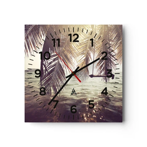 Horloge murale - Pendule murale - Vous pouvez vous balancer dans les nuages à volonté - 40x40 cm
