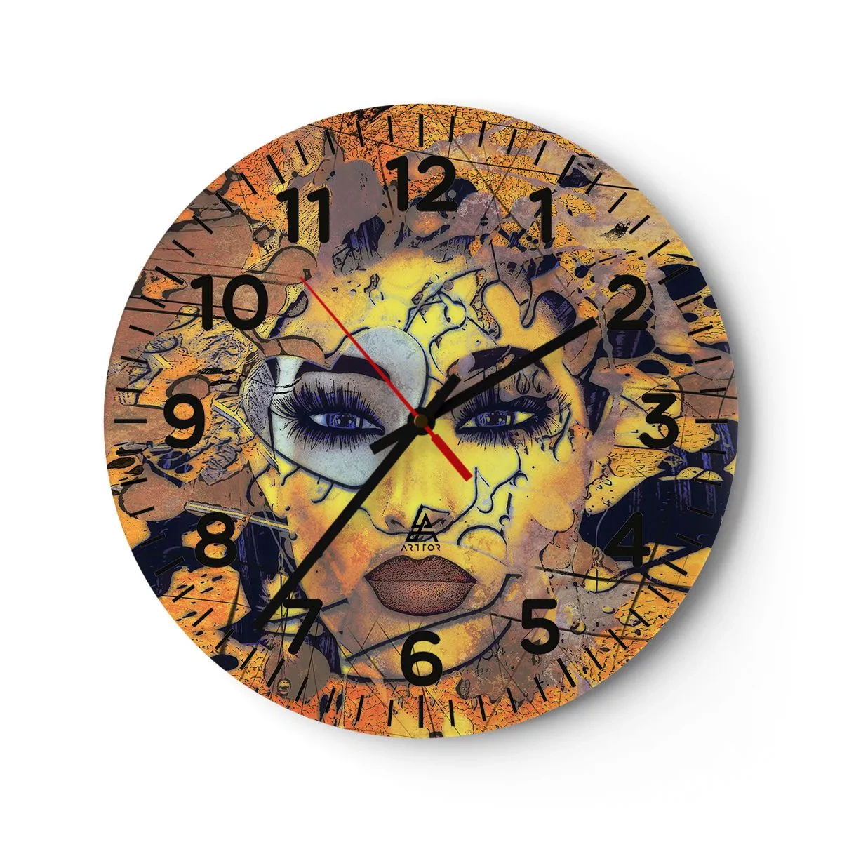 Horloge murale - Pendule murale - Beauté ensoleillée - 30x30 cm