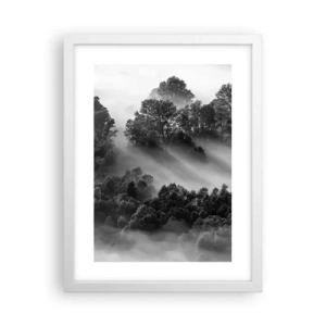 Affiche dans un cadre blanc - Poster - Sortir de son sommeil - 30x40 cm