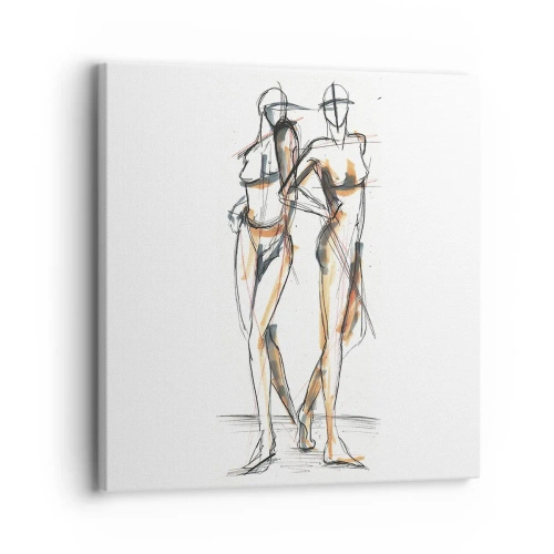 Impression sur toile - Image sur toile - Étude de la grâce - 30x30 cm