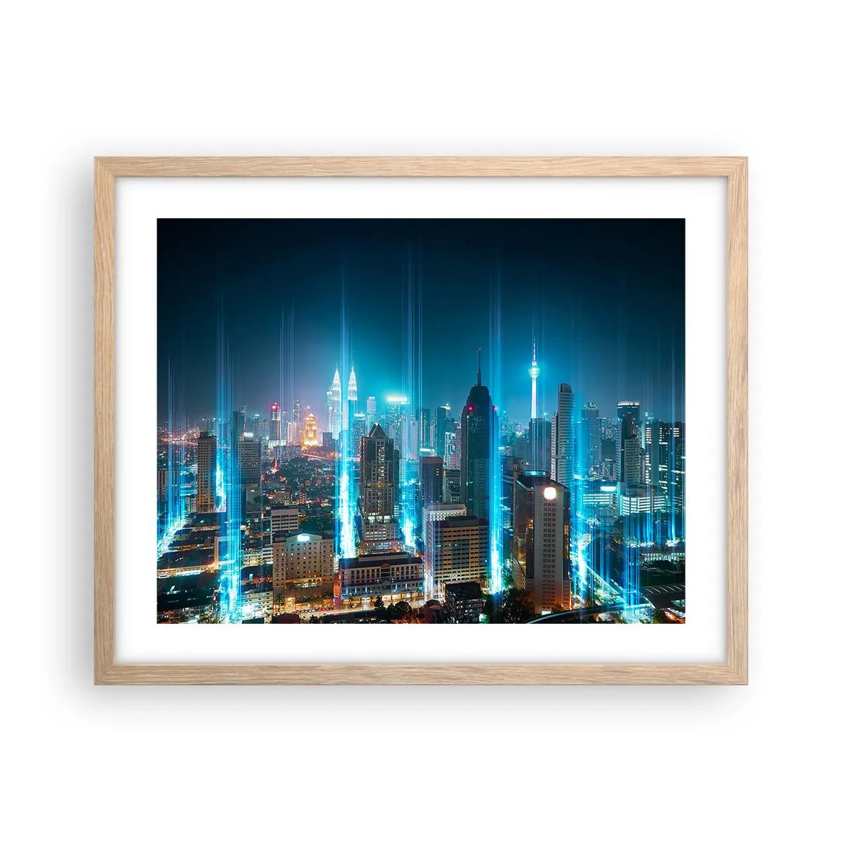 Affiche dans un chêne clair - Poster - À Berlin au paradis - 50x40 cm