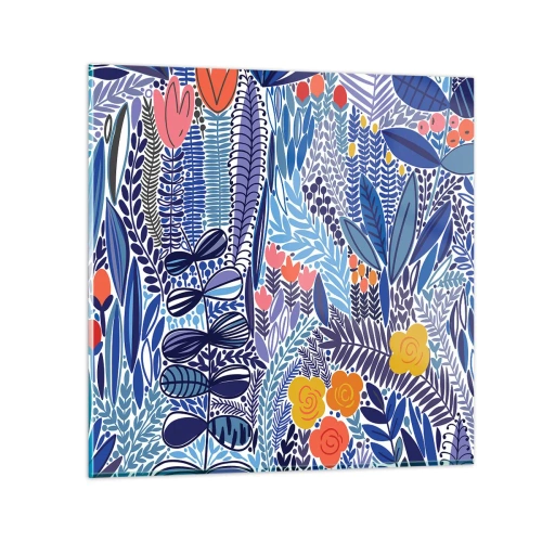 Impression sur verre - Image sur verre - Jardin hawaïen - 30x30 cm