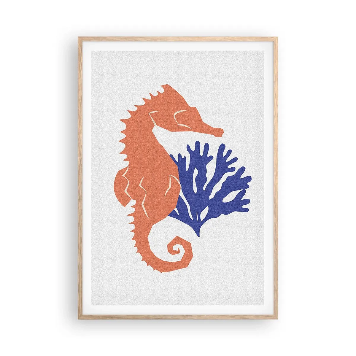 Affiche dans un chêne clair - Poster - Dans une prairie sous-marine - 70x100 cm