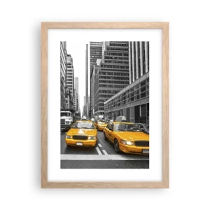 Affiche dans un chêne clair - Poster - C'est nous qui colorons la ville - 30x40 cm