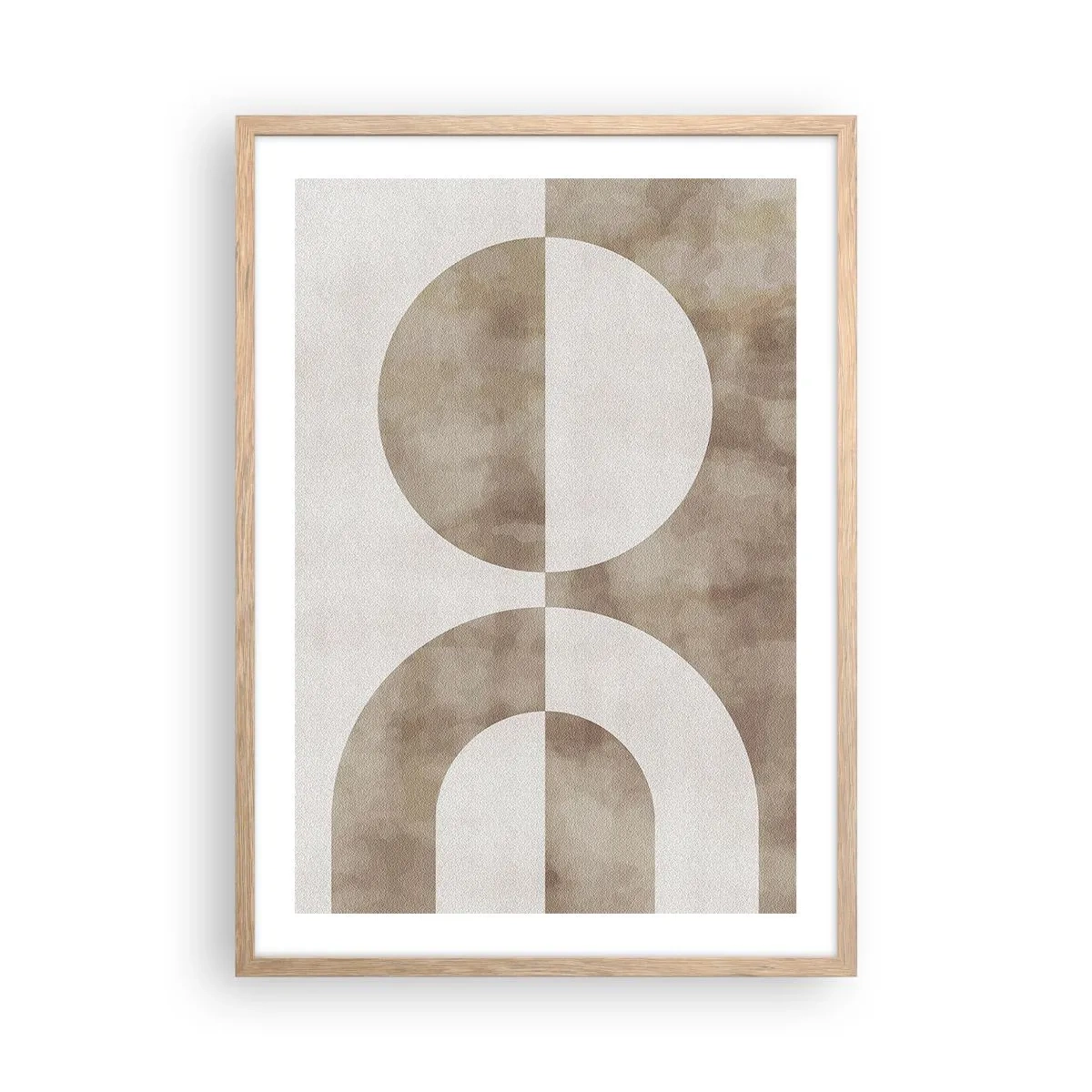 Affiche dans un chêne clair - Poster - Similitudes et différences - 50x70 cm