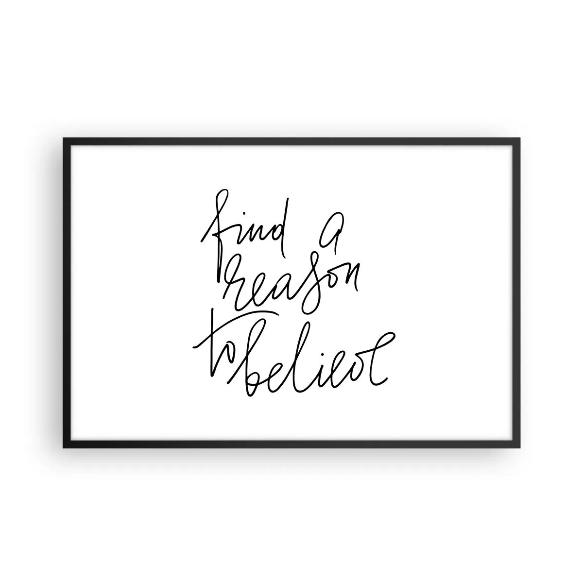 Affiche dans un cadre noir - Poster - C'est possible - 91x61 cm