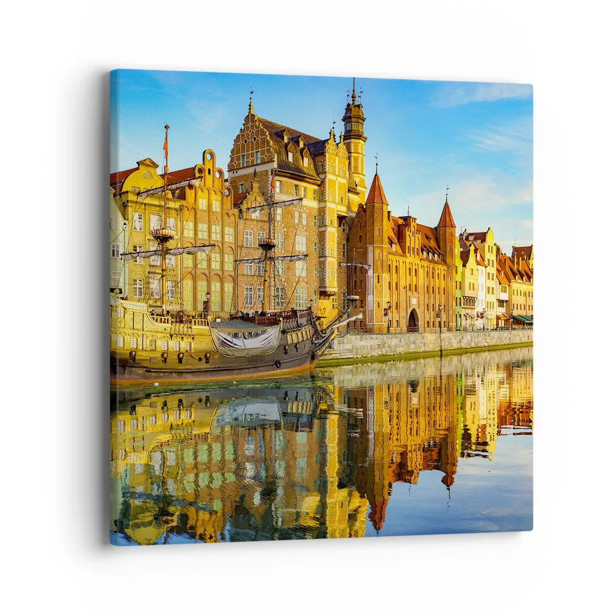 Impression sur toile - Image sur toile - Reflet dans le miroir du passé - 40x40 cm