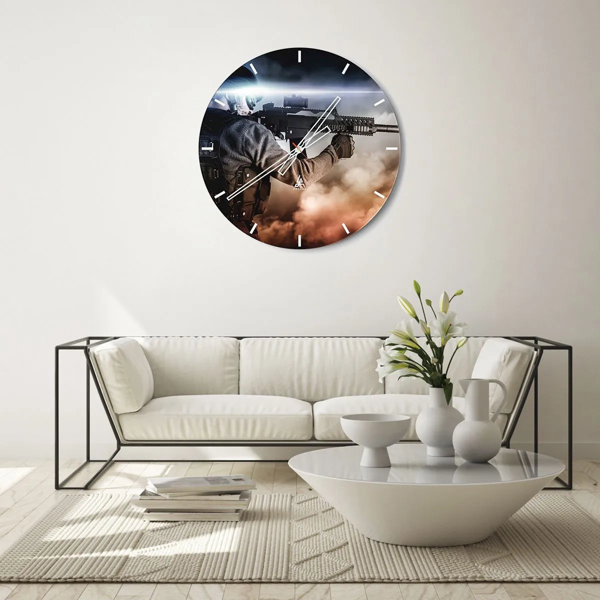 Horloge murale - Pendule murale - Tout simplement un héros - 40x40 cm