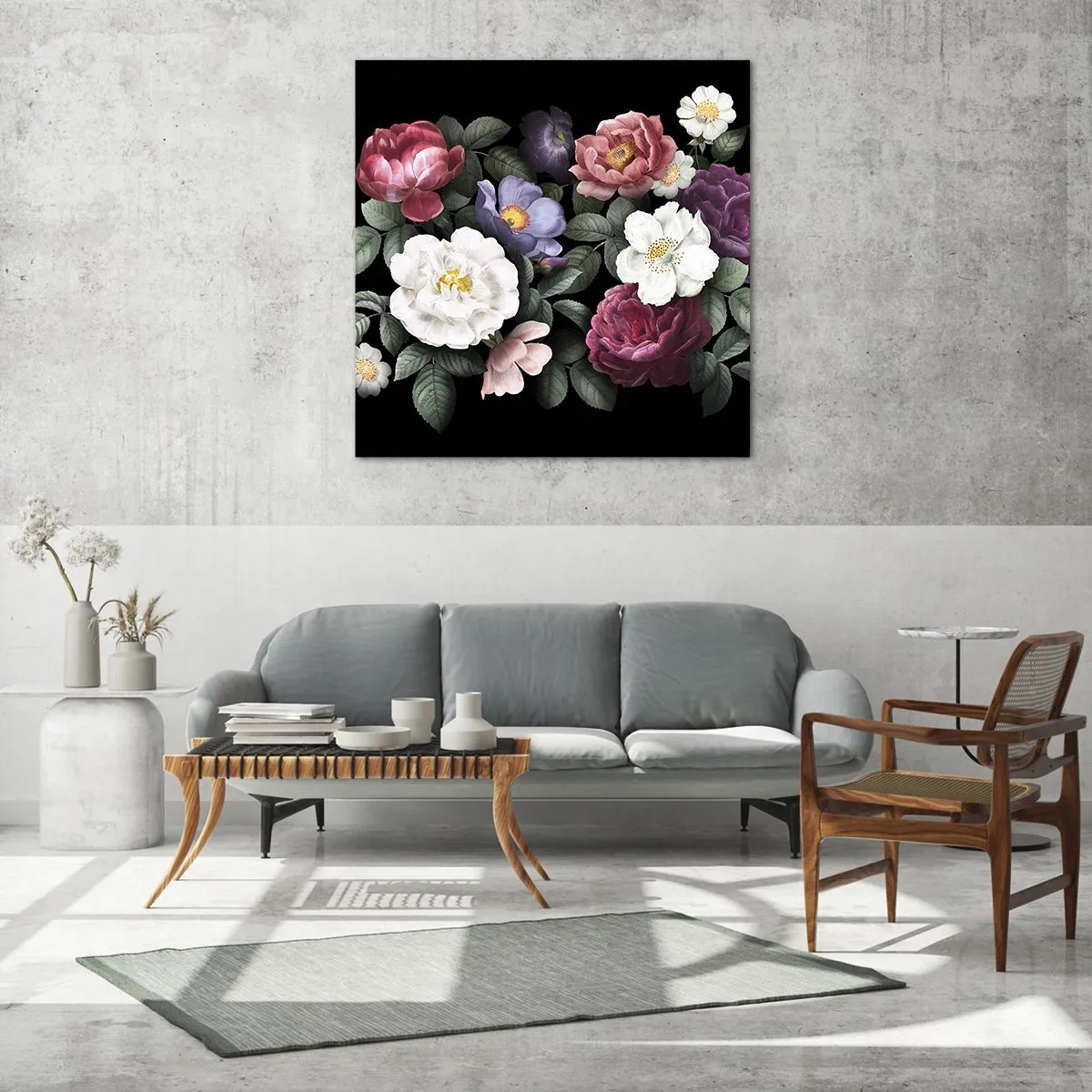 Impression sur verre - Image sur verre - D'un jardin anglais - 40x40 cm