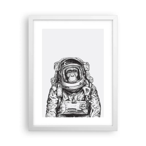 Affiche dans un cadre blanc - Poster - Évolution alternative - 30x40 cm