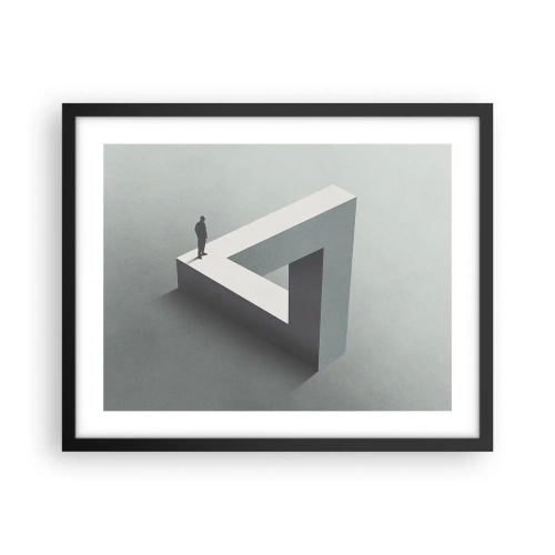 Affiche dans un cadre noir - Poster - Mais c'est possible - 50x40 cm