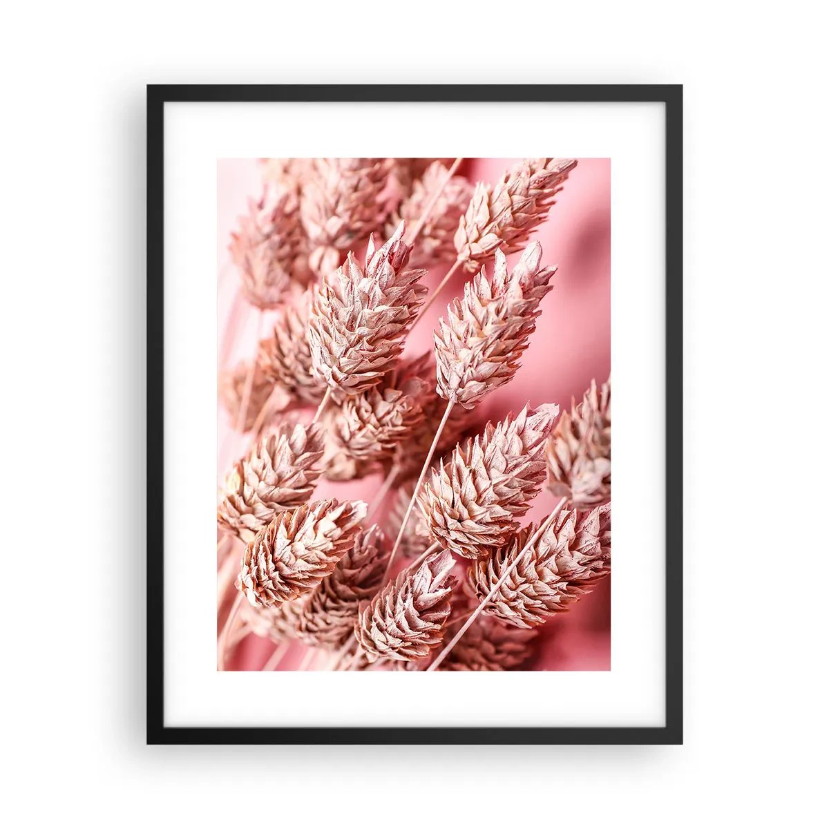 Affiche dans un cadre noir - Poster - Une cascade florale en rose - 40x50 cm