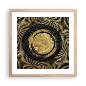 Affiche dans un chêne clair - Poster - Composition glamour - 40x40 cm