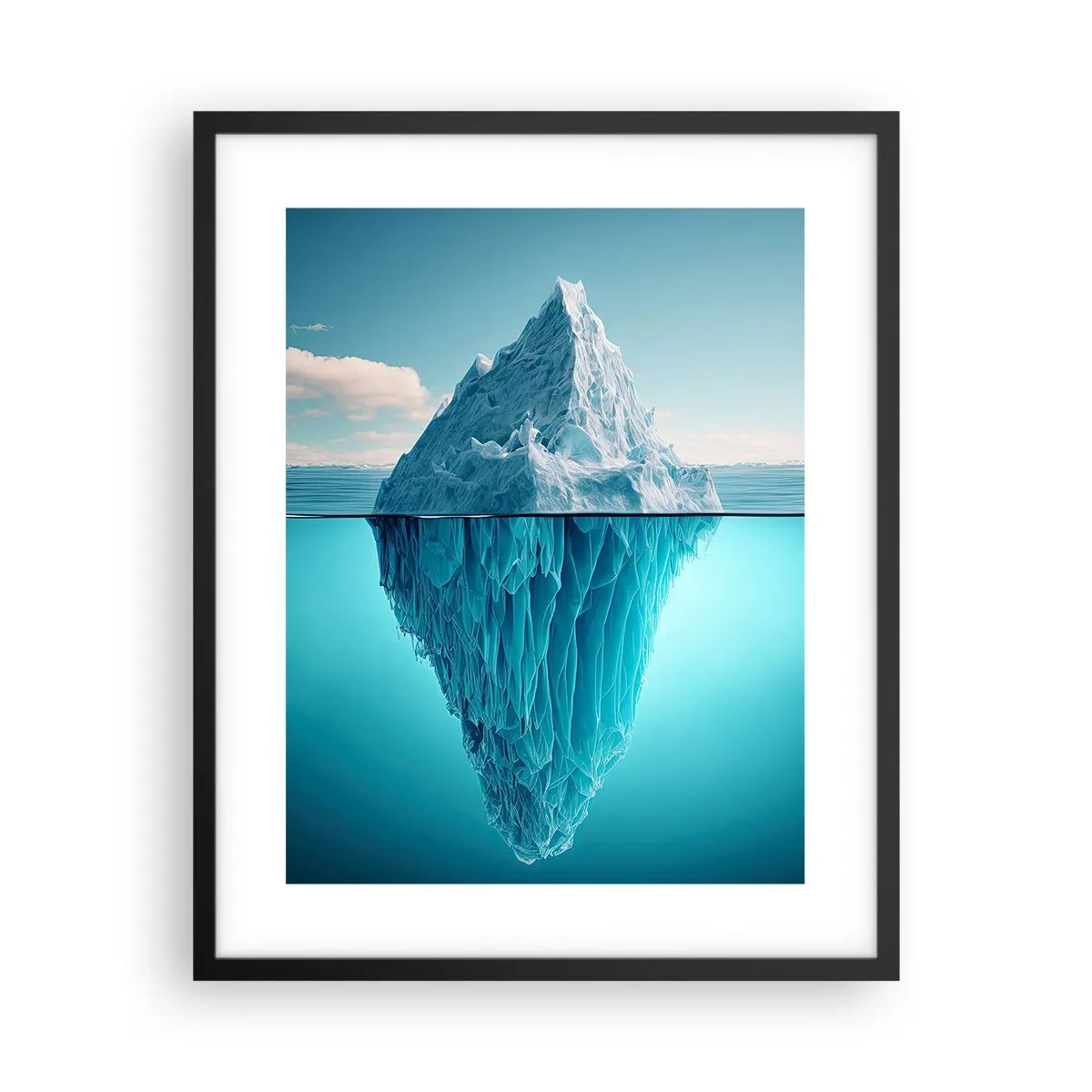 Affiche dans un cadre noir - Poster - Reine de Glace - 40x50 cm