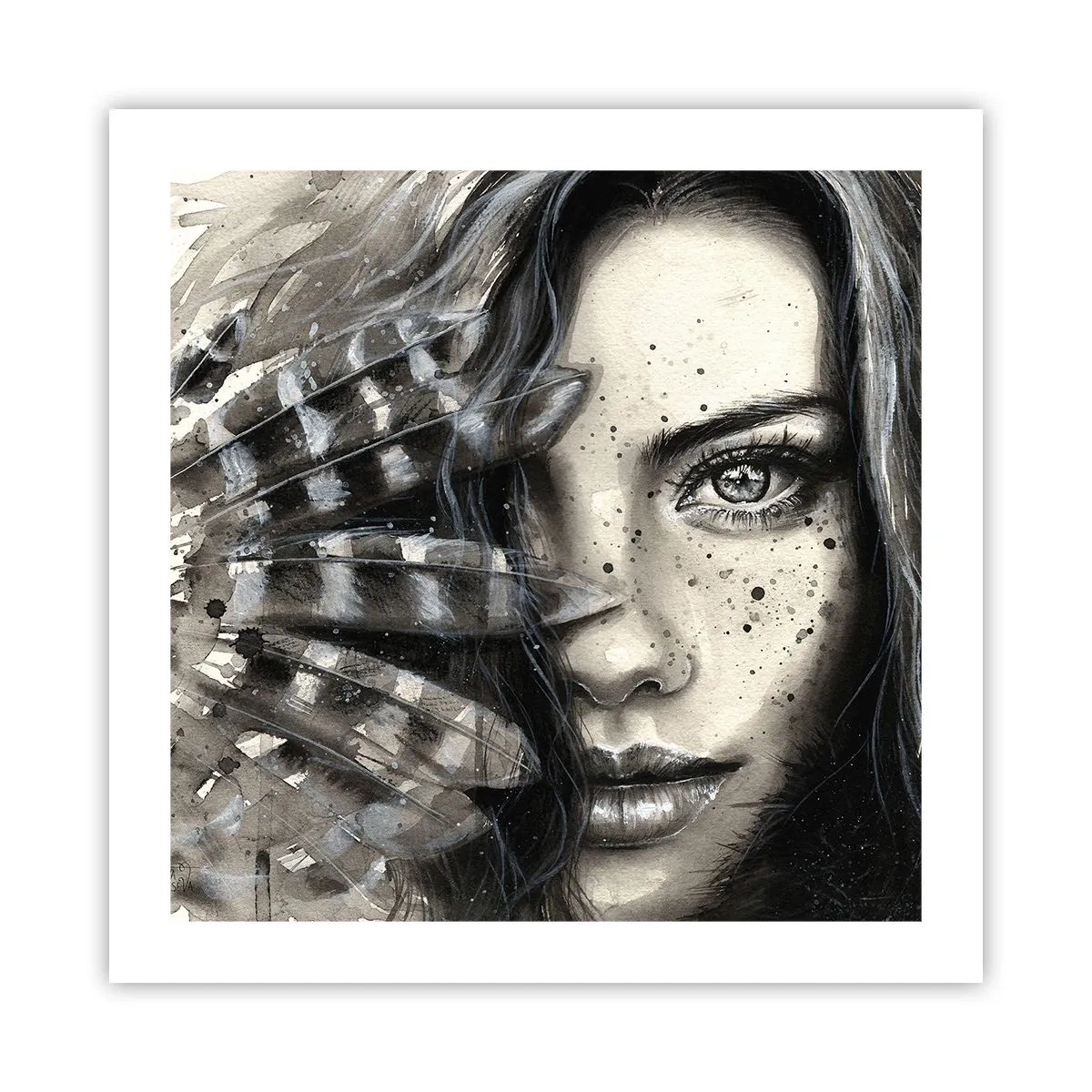 Affiche - Poster - Beauté sauvage - 50x50 cm