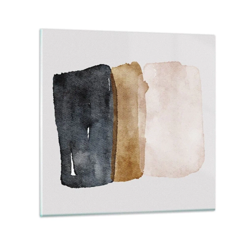 Impression sur verre - Image sur verre - Composition de couleurs de la terre - 30x30 cm