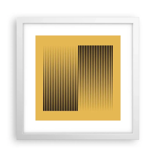 Affiche dans un cadre blanc - Poster - Cadre opposé - 30x30 cm