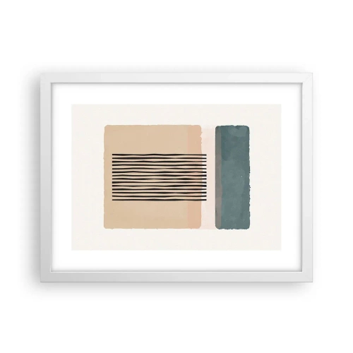 Affiche dans un cadre blanc - Poster - Tout est en ordre - 40x30 cm