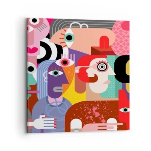 Impression sur toile - Image sur toile - Nous par M. Picasso - 70x70 cm