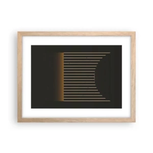 Affiche dans un chêne clair - Poster - Explorez les ténèbres - 40x30 cm