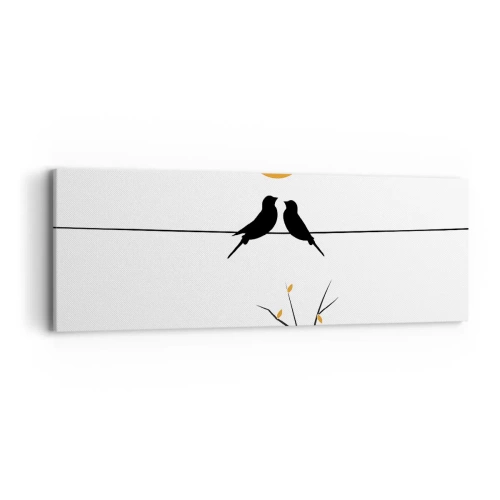 Impression sur toile - Image sur toile - Soirée pour rossignols - 90x30 cm