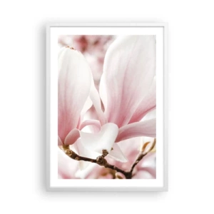Affiche dans un cadre blanc - Poster - Abondance de tendresse - 50x70 cm